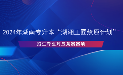 2024年湖南專升本“湖湘工匠燎原計(jì)劃”招生專業(yè)對應(yīng)競賽賽項(xiàng).png